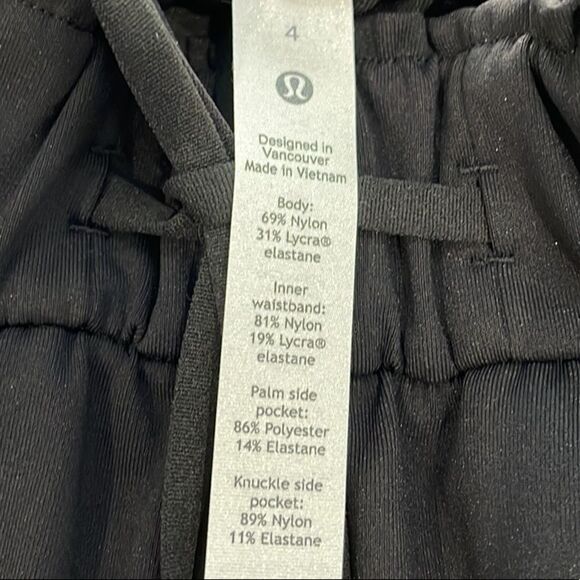 Lululemon Drawstring Waist Nylon Blend Pant | Black - Picture 4 of 4